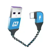 90 Degree 3A QC3.0 TPE Nylon 1.2M Type-C Data Cable for Samsung S10+ Xiaomi Mi8 9T Redmi Note8 HUAWEI P30Pro BLUE COLOR