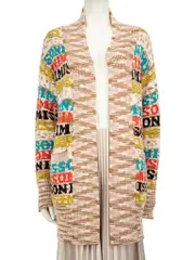 Wool Logo Pattern Cardigan