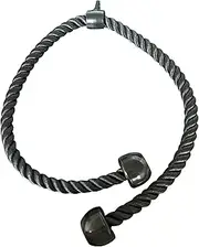 Long Tricep Rope, Rope Pull Down Attachment 47 55 63Inch Length Long, Tricep Rope Cable Attachment, Tricep Pull Down Rope for Home Gym Pulley System,Cable Machine Attachment