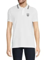 NWT MENS XL WHITE Cavalli Class By Roberto Cavalli POLO SHIRT MRSP $225