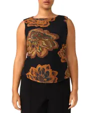 Estelle Plus Glow Horizon Mesh Top
