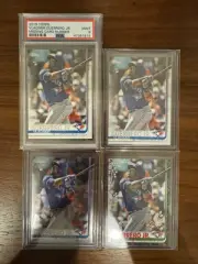 2019 Topps Vladimir Guerrero Jr. Rookie RC Lot (4) - Chrome, SP No Number PSA 9…