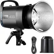 NEEWER S101-400W Studio Strobe Flash Light with 9 Levels, 150W Adjustment Lamp, 400Ws GN65 5600K, Studio Flash with Standard Bowens Mount Reflector, S1/S2 Mode, Quiet Fan for Product Photography