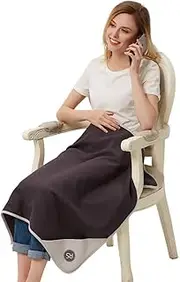 Radia Smart ® 5G Anti-Radiation & EMF Protection Blanket, Cotton Radiation Shielding for Pregnancy, Babies, Maternity, Children - Grey 75 x 90cm