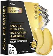 Under Eye Patches (20 Pairs) - Eye Patches For Puffy Eyes And Dark Circles - Under Eye Mask For Beauty & Personal Care - Under Eye Mask Amino Acid & Collagen For Dark Circles And Puffiness by Celor