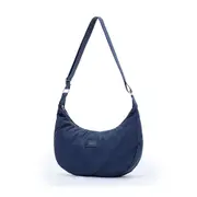Tosca Everyday Hobo Shoulder Compact Crescent Purse Handbag Navy Stitch
