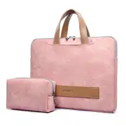 15.6 inch Portable Laptop Bag Waterproof PU Leather Laptop Case Casual Business Handbag for Men and Women