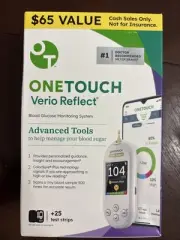 One Touch Verio Reflect Blood Glucose Monitoring Starter System Exp 05/31