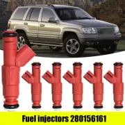 6PC New Upgrade 12 Hole Fuel Injector 0280156161 For Jeep Cherokee 1999 4.0L EV6
