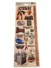 "UTAH" Cardstock Stickers - Paper House Productions, Salt Lake City Bryce CANYON