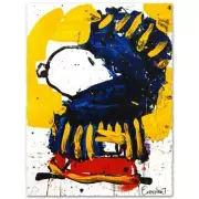 TOM EVERHART signed MARCH VOGUE lithograph Charles Schulz Peanuts SNOOPY COA