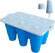 Ice Cream Popsicle Molds,Kids Popsicle Molds | 6-Cavity Silicone Safe Leak-Proof Tray Container Holder Mould for Toddler Baby Feeding Dessert Fruit