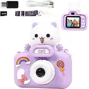 Cat Kids Camera,Camera for Kids,Christmas and Birthday Gifts Toy for Boys and Girls 3 to 13 Years Old