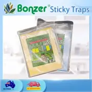 Bonzer Insect Sticky Traps 20*25cm 20 Pieces(10 Pics Yellow+10 Pics Blue)
