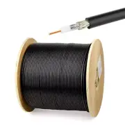 1 Meter Low Loss Flexible KSR-195 Double Shielded RF Coaxial Cable