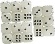 BRIGHTFUFU 6-Sided Glow Dice Acrylic Math Teaching Dice for Board Game Party Favors