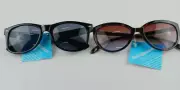 2 PACK FGX SUNGLASSES 100% UVA/UVB BLACK OVERSIZED & BROWN ANIMAL PRINT
