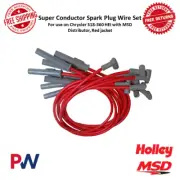 MSD Super Conductor Spark Plug Wire Set Red For 60-91 Dodge, Chrysler, Plymouth (for: Chrysler)