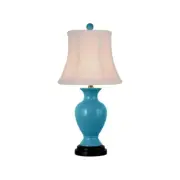 Cute Turqoise Color Porcelain Vase Table Lamp 16"