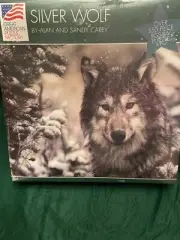 Great American Puzzle Factory Silver Wolf 550 Pcs Puzzle 18x24 New Sealed