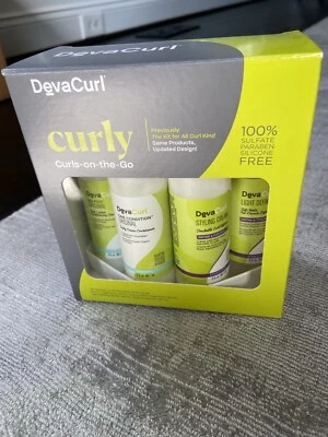 DevaCurl Curls-on-the-Go Kit - For Curly Hair- Four 3 oz bottles