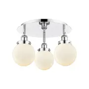 Innovations Lighting 916-3C-10-18 Beacon Flush Beacon 3 Light - White