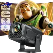 Smart Mini Projector with Android 11.0,2024 Upgraded Portable Projector 1080P 4K