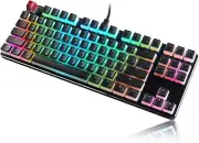 104 Key Wired Gaming Mechanical Keyboard RGB LED Backlit PC Desktop