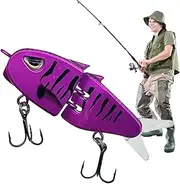 Glide Baits for Bass Fishing - Mini Multi Jointed Bass Pike Fishing Bait Tackle | Realistic Lifelike Multi Segment Jointed Slow Sinking Swimbaits for Trout Walleye Pike Crappie
