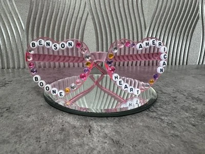 Benson Boone American Heart Handmade Heart Glasses / Concert Tour Merch