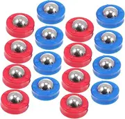 YARNOW 16pcs Shuffleboard Table Mini Balls Rolling Beads Toy Set for Boys and Girls Football Game Supplies Sturdy Steel Plastic Construction