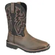 Wolverine Western Boot,M,9 1/2,Brown,PR W10765 Wolverine W10765 9 1/2