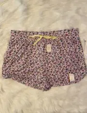 Secret Treasures Pajama Shorts Womens Size Medium (8/10) Leopard Pajamas Pjs NWT