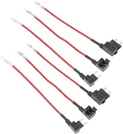 6pcs Inline Fuse Holder Assorted for Automotive Protects from Short Circuits Overloads 16-Gauge 10a Max Hardwire Kit