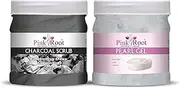 Pink Root Charcoal Scrub 500gm with Pearl Gel 500gm