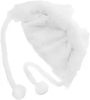 [TOGEVAL] Fox Plush Hooded Hat White Hat Faux Hood Beanie with Ears Polyester White