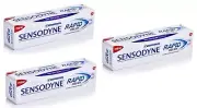 3X Sensodyne Rapid Relief Sensitivity Toothpaste For Sensitive Teeth - (80 Gram)