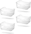 Hiorigin Clear Storage Containers - Large 4-Pack for Fridge, Pantry, Home & K...