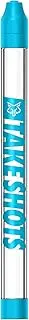 Take V2 - Shot Holder & Straw for Drinks & Chasers - Experience Shots On the Go - Fits All Standard Bottles, Glasses, & the Chase - 1oz (Electric Blue)