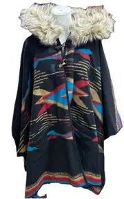 Tasha Polizzi Oversized Blanket Coat Women’s Aztec Southwestern Native Style Jac