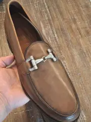 Allen Edmonds St Thomas Vi Dress Shoes Loafers Mens 10 D Bourbon Leather