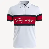在飛比找Yahoo奇摩購物中心優惠-Tommy Hilfiger 男生 短袖 polo衫 白 1