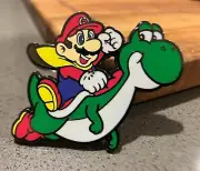 Super Mario World SNES 2” enamel pin Mario & Yoshi - LARGE