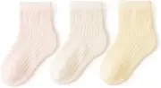 [Ubxvamm] 3 Pairs Baby Ankle Socks Kids Boys Girls Socks Cotton Socks Thin Socks for Newborns Infant 0-5 Year