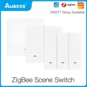 ZigBee 3.0 Tuya Wireless Scene Switch Push Button Controller Battery Powered Sma