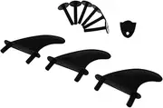 3 Pack Surfboard Fins with Screws and Wrench for Paddle Boards and Water Sports