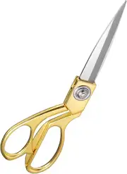 Professional Heavy Duty Tailor Scissors, Sharp Stainless Steel 8" Gold Dressmake