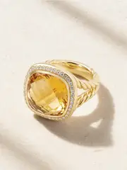 [David Yurman] David Yurman - Albion® 18-karat Gold, Citrine And Diamond Ring - Orange - 6 6 Orange