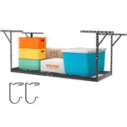 VEVOR Overhead Adjustable Garage Storage Rack 36x96in Ceiling Rack 600lbs Black