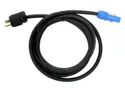 Elite Core PC12-AM-10 Twist-Lock Power Blue to Edison Male Power Cable, 10'